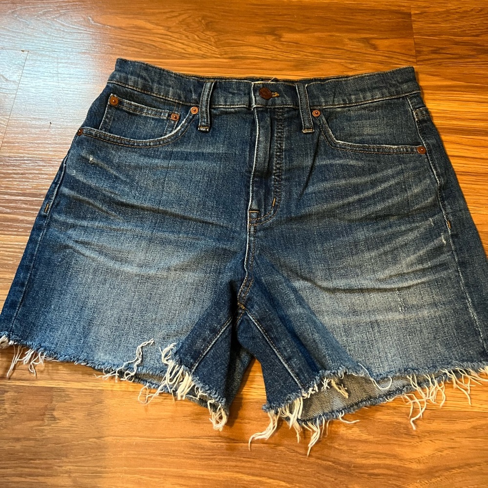 Denim cutoff shorts